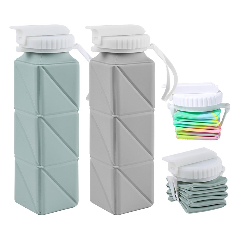 Water Bag Collapsible - 620ml Collapsible Water Bottle Cup with