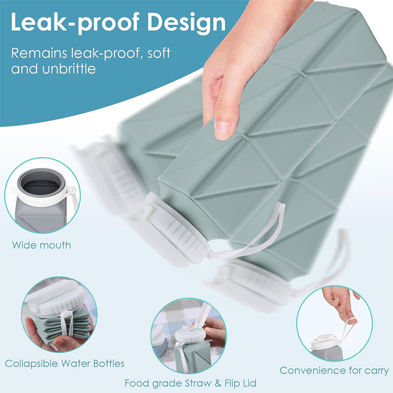 620ml Collapsible Water Bottle - Water Bag Collapsible 评论和价格
