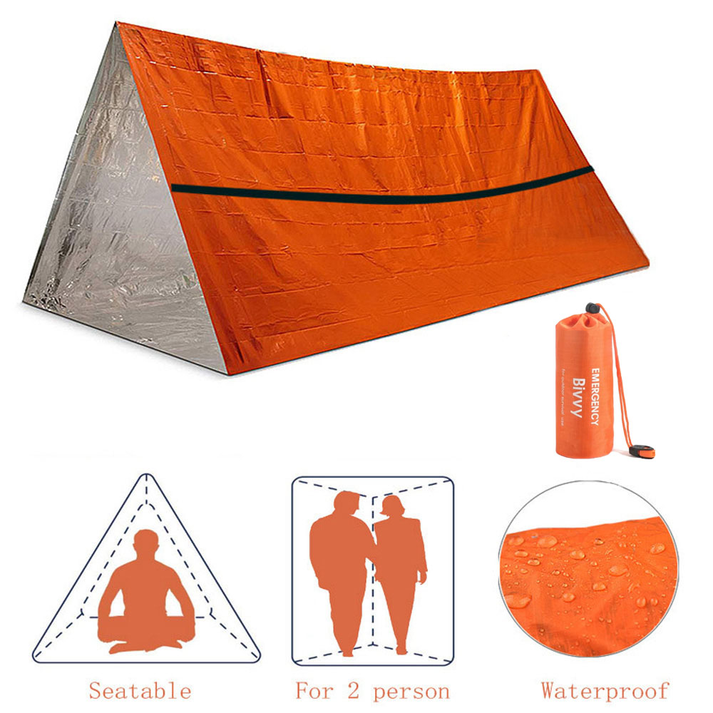 2 Person Emergency Shelter Biv - Emergency Mylar Tent 评论和价格
