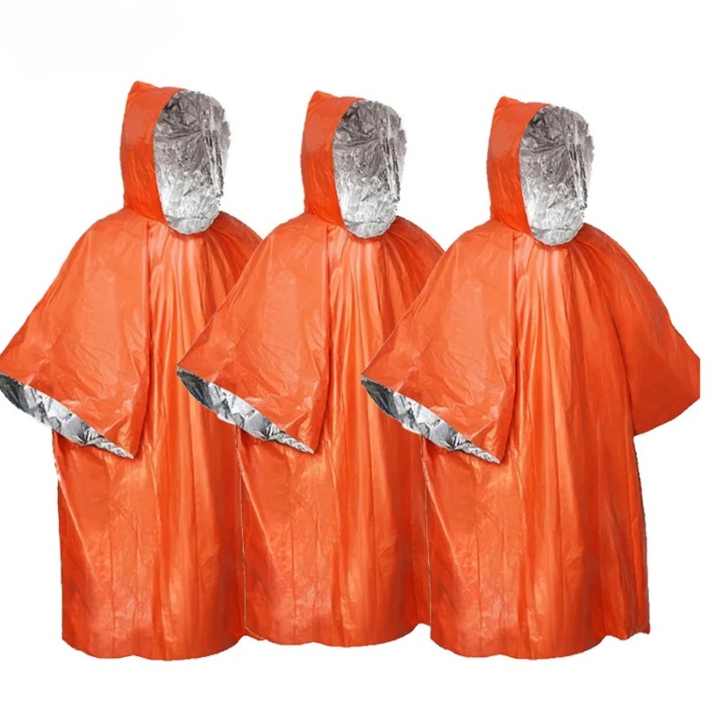 1-5PCS Multifunctional Surviva - Emergency Poncho Rain 评论和价格
